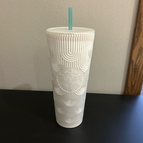Starbucks Other - Starbucks Pearl White Mermaid Shell Spring 2023 Venti Tumbler